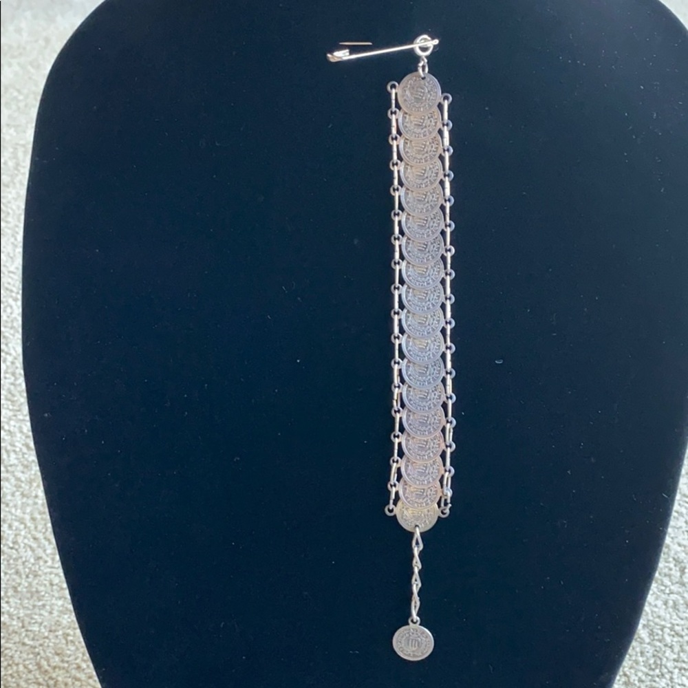 Coin Bracelet 7 - 8.5 inches.